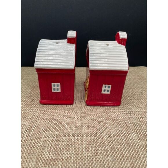 Pioneer Woman Rustic Barn Salt & Pepper Shakers Dog Basset Hound Farm Corn Stock - Picture 3 of 7